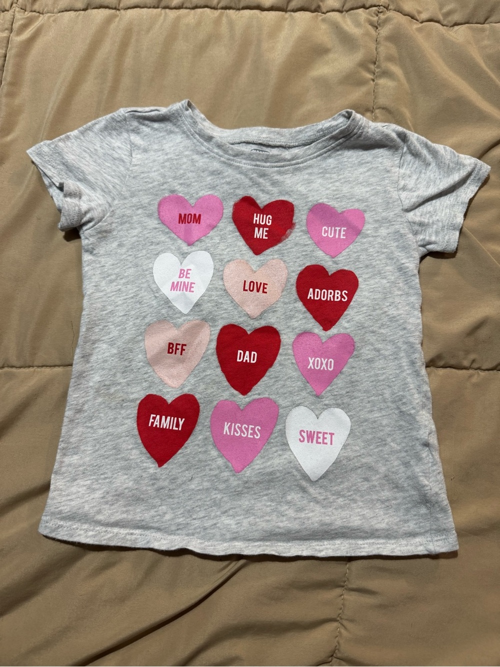 Old navy Kids Gray Heart Graphic Tee - Love & Kisses